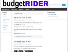 Tablet Screenshot of budgetrider.com